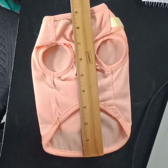 Small Dog Shirt Orange Spring w/Flower for Tiny Dog Baby - Picture 7 of 9